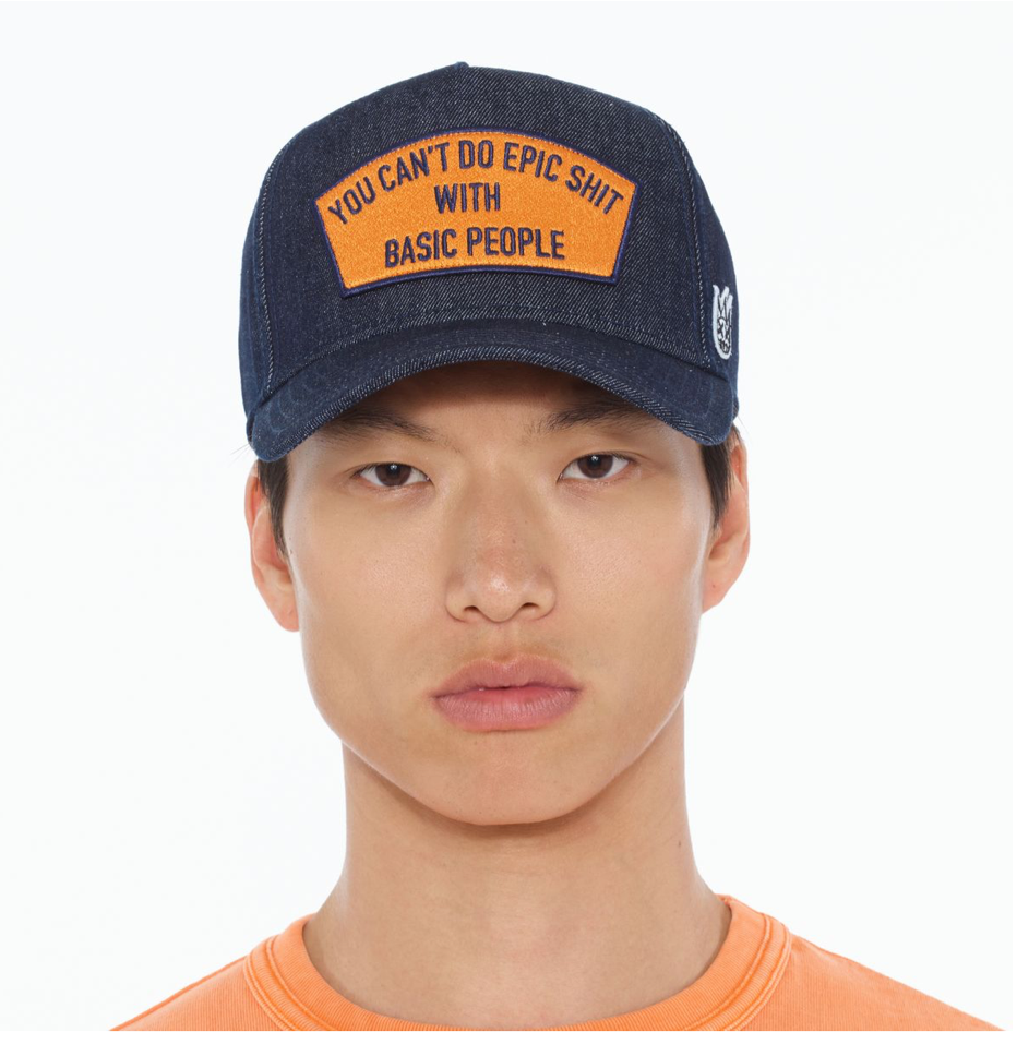 CULT EPIC SHIT DENIM TRUCKER HAT