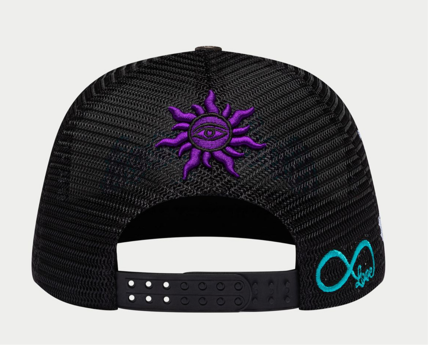 GodSpeed FOREVER TRUCKER HAT (White/Black/Purple)