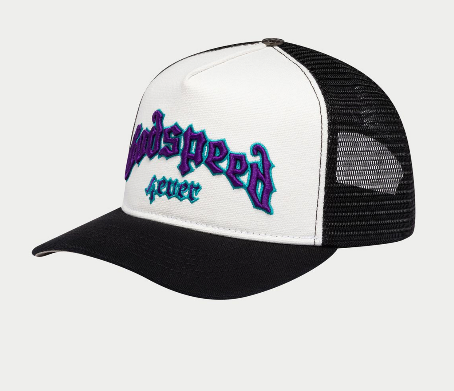 GodSpeed FOREVER TRUCKER HAT (White/Black/Purple)
