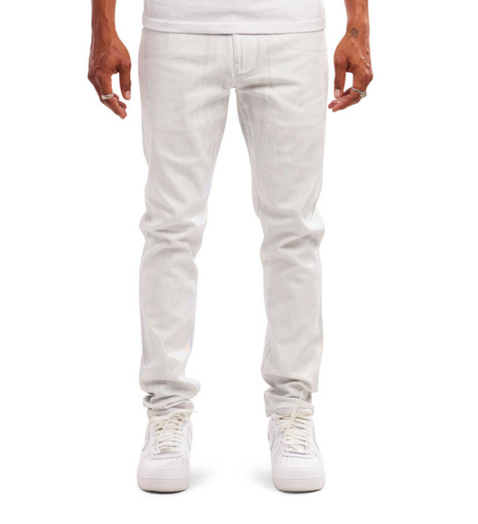 Dead Than Cool White Foil Jean