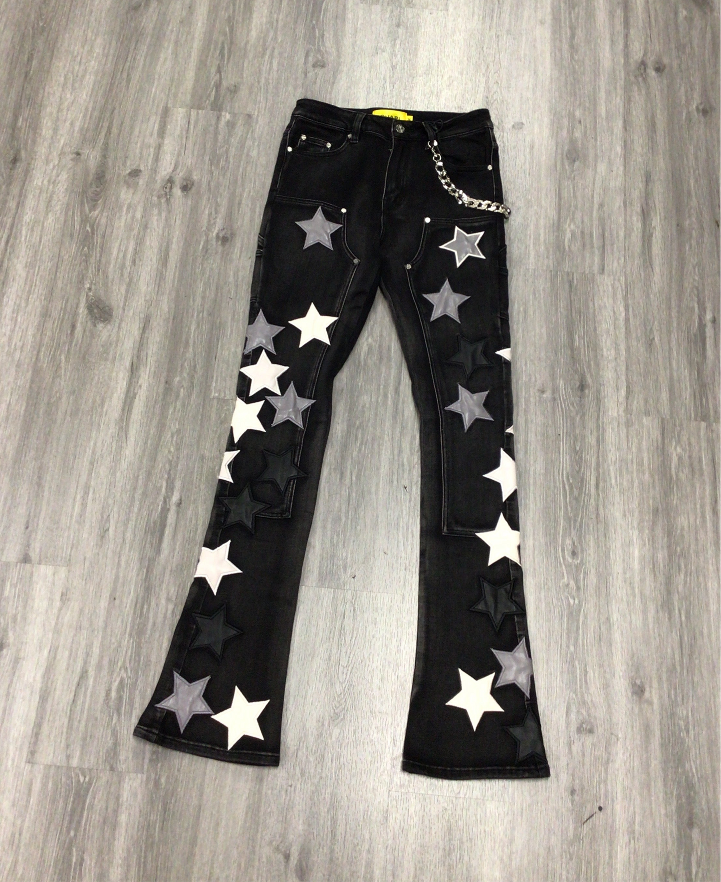 Obsidian Black Vintage Stars Denim