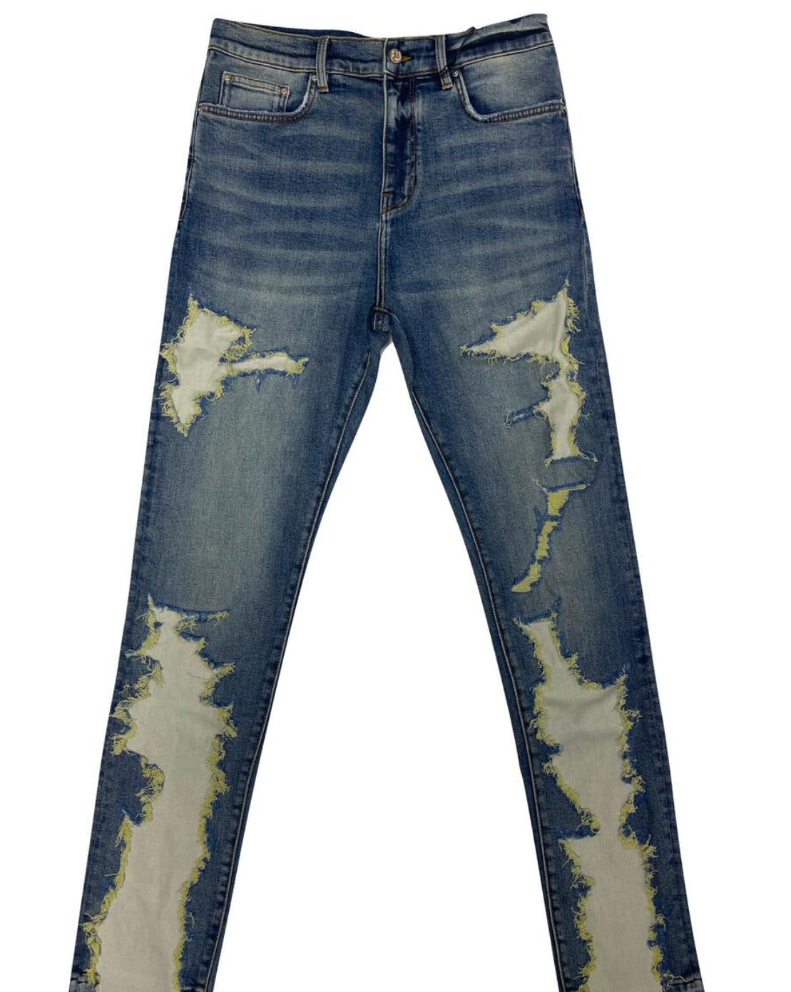 Dead Than Cool Raw Cut Ripped Jean