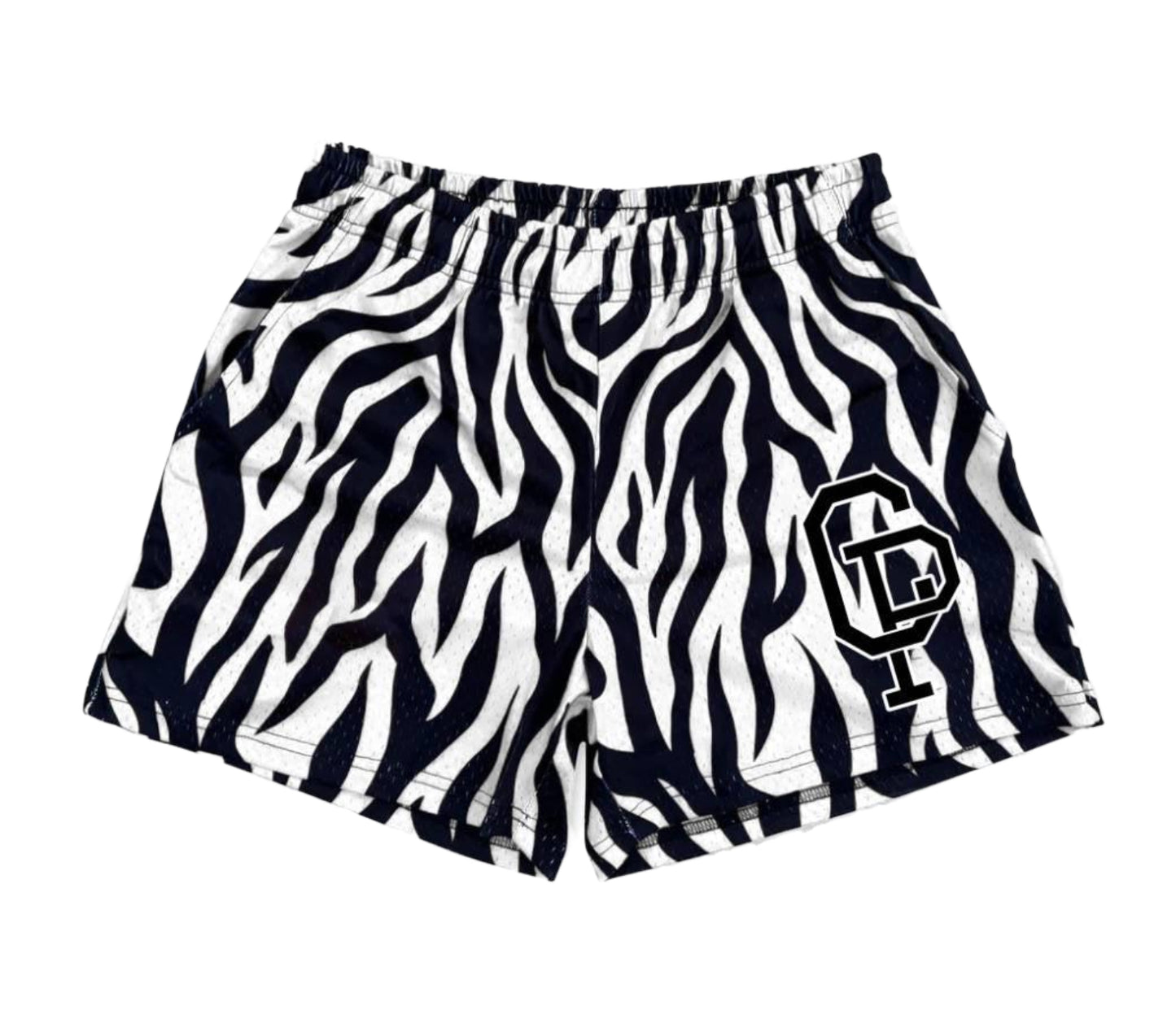 Crispy Black and white Tiger print Shorts