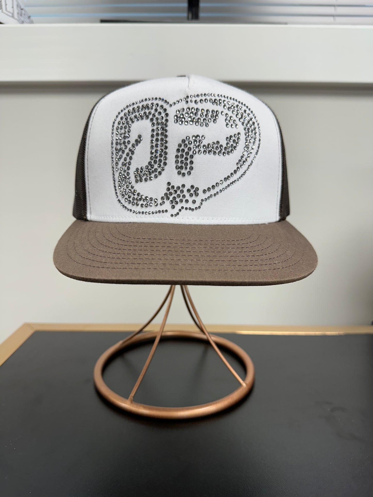 OP HAT BROWN AND WHITE