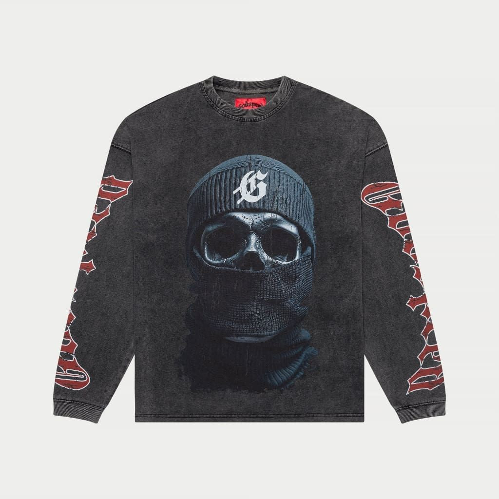 Godspeed Balaclava T-Shirt (Grey Wash)