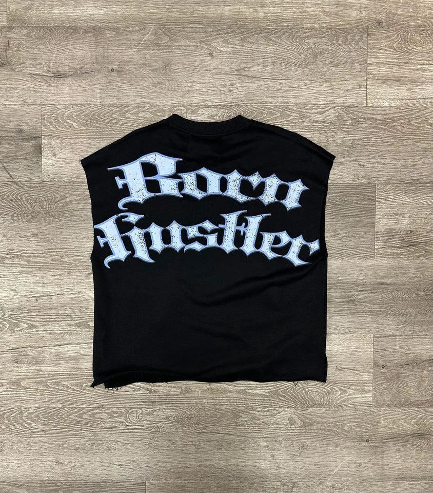 BKYS APPAREL "BORN HUSTLER" F-TERRY MUSCLE TEE