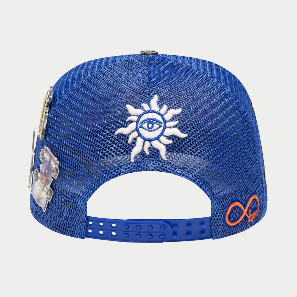 GS FOREVER TRUCKER HAT BLUE/RED