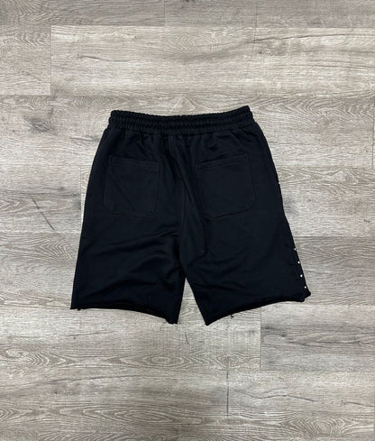 BKYS "RHINESTONE" F-TERRY SHORTS BLACK