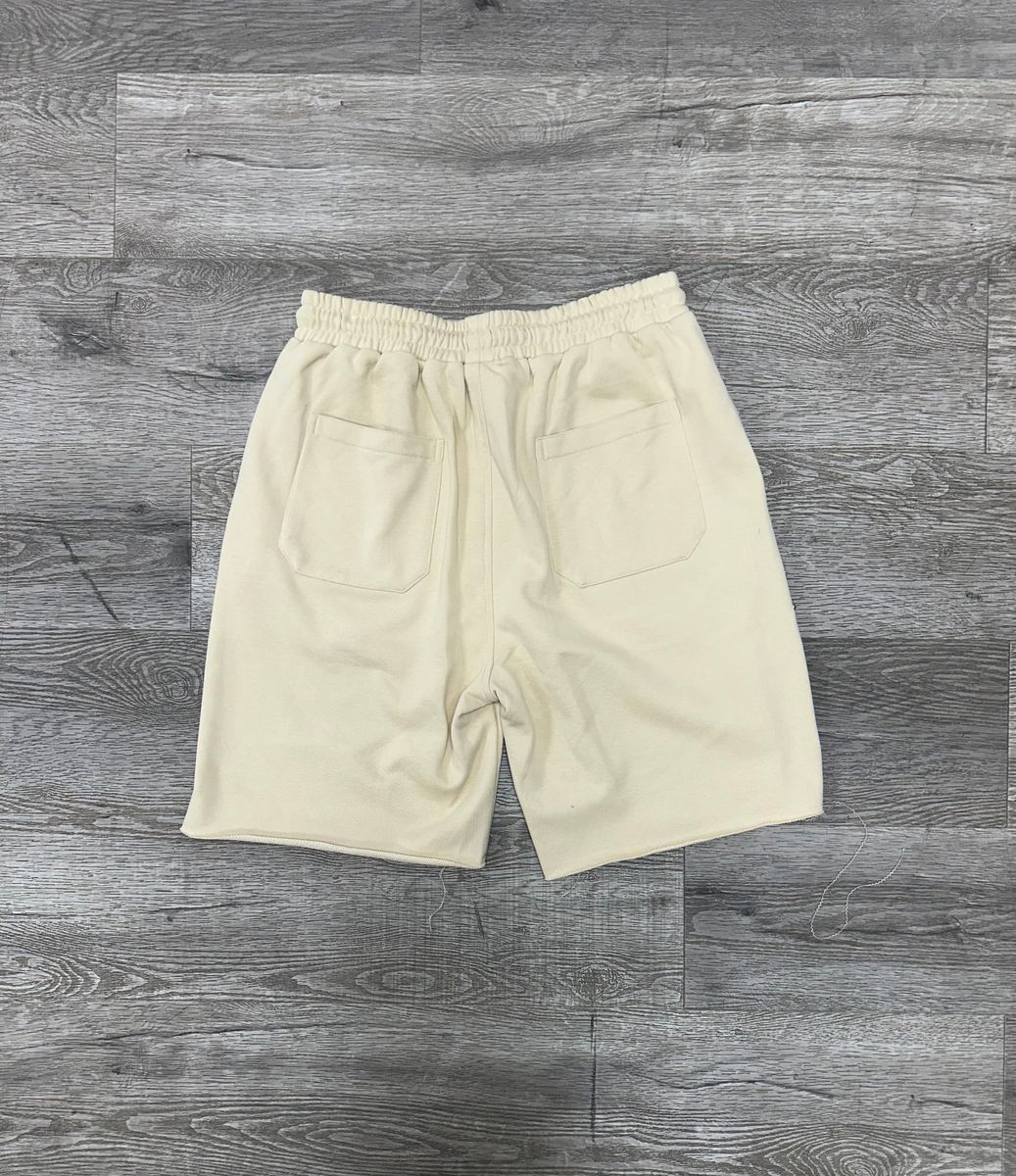 BKYS "RHINESTONE" F-TERRY SHORTS CREAM MENS SHORTS
