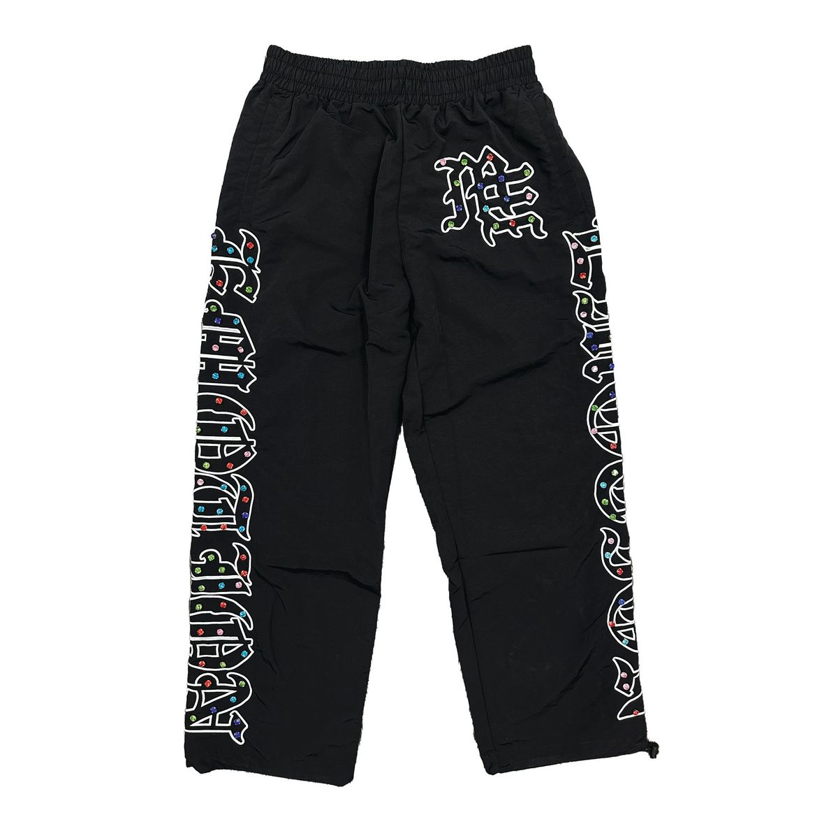 'ME' Rhinestone Nylon Pants