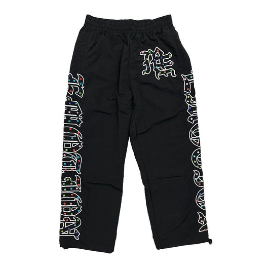 'ME' Rhinestone Nylon Pants