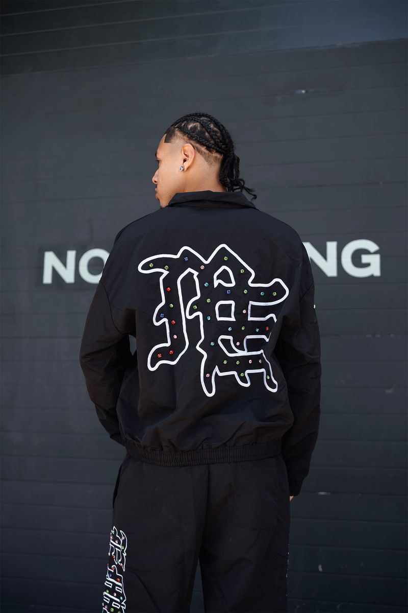 'ME' Rhinestone Nylon Jacket