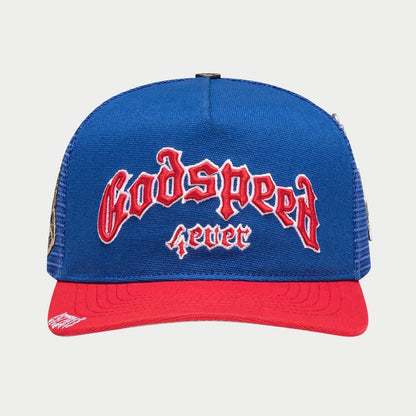 GS FOREVER TRUCKER HAT BLUE/RED