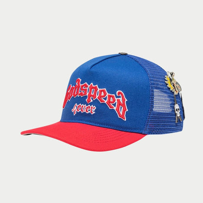 GS FOREVER TRUCKER HAT BLUE/RED