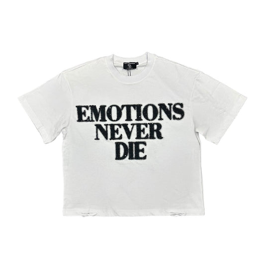 ME White ‘End’ Rhinestone Tee