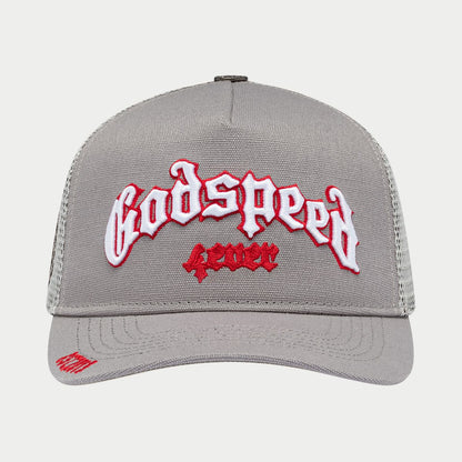 GS FOREVER TRUCKER HAT (GREY/RED) (GREYRED)