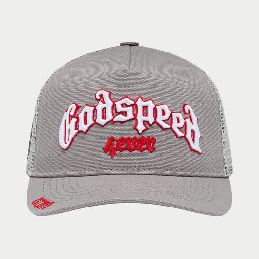 GS FOREVER TRUCKER HAT (GREY/RED) (GREYRED)