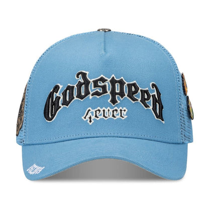 GS FOREVER TRUCKER HAT SKY BLUE