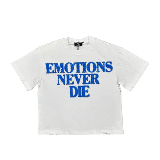 ME Blue ‘End’ Rhinestone Tee