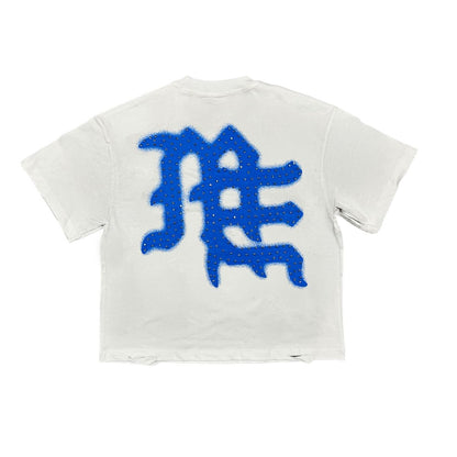ME Blue ‘End’ Rhinestone Tee