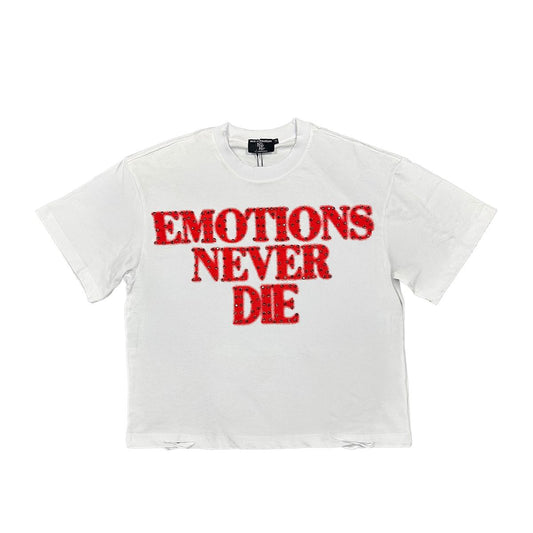 ME Red ‘End’ Rhinestone Tee