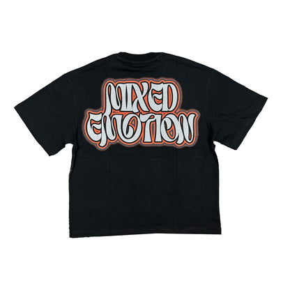 ME 'Twin' Rhinestone Black Tee