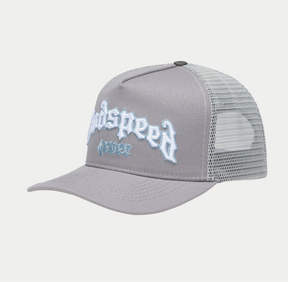 GodSpeed FOREVER TRUCKER HAT (Cool Grey)
