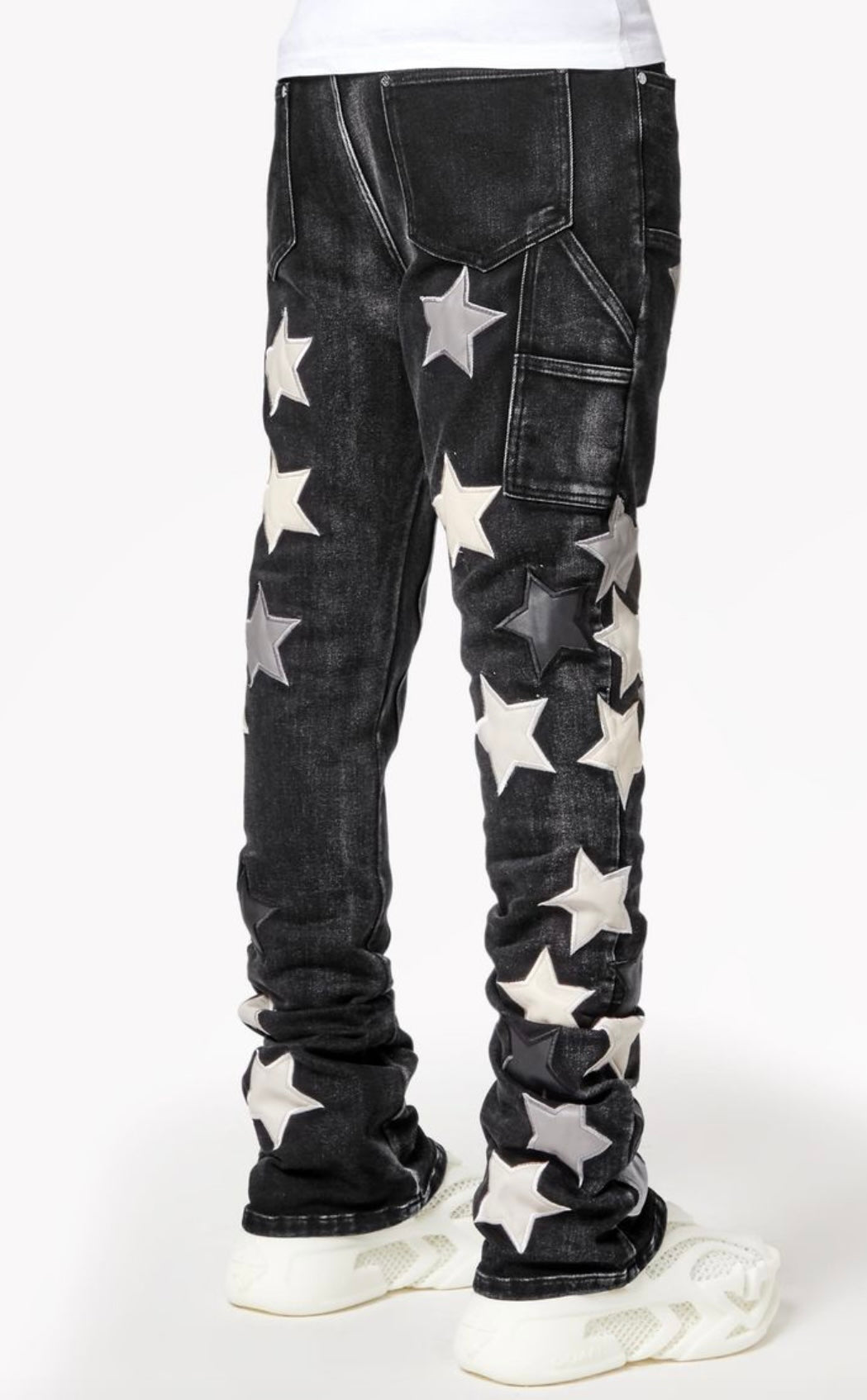 Obsidian Black Vintage Stars Denim