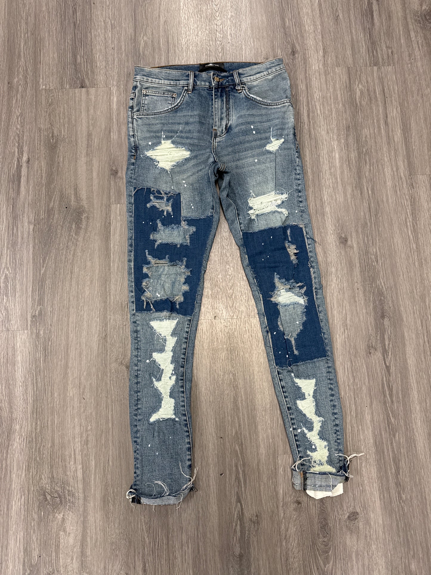 Dead Than Cool Indigo Patch Repair Jean