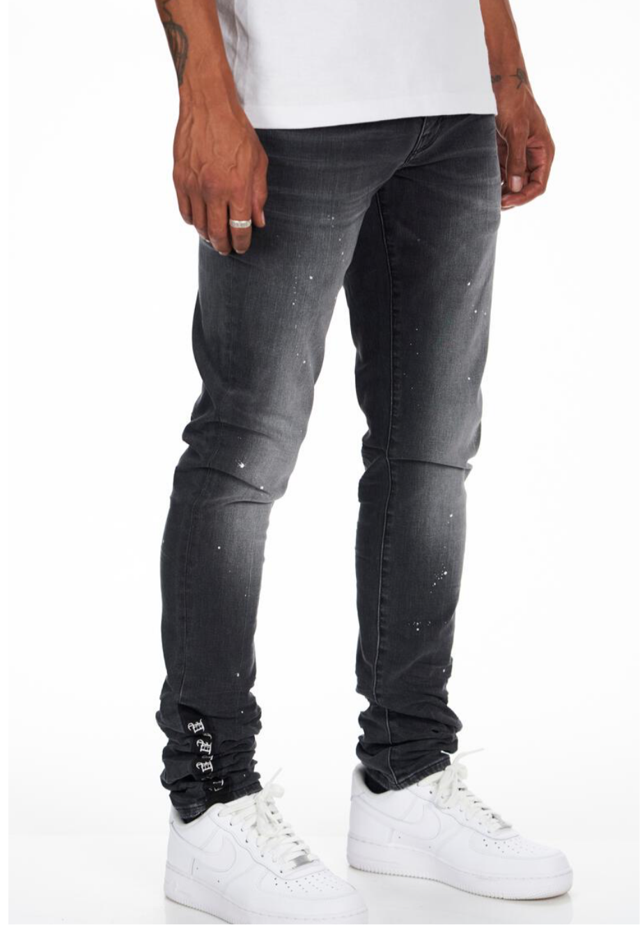 Dead Than Cool Dark Grey Paint Splatter