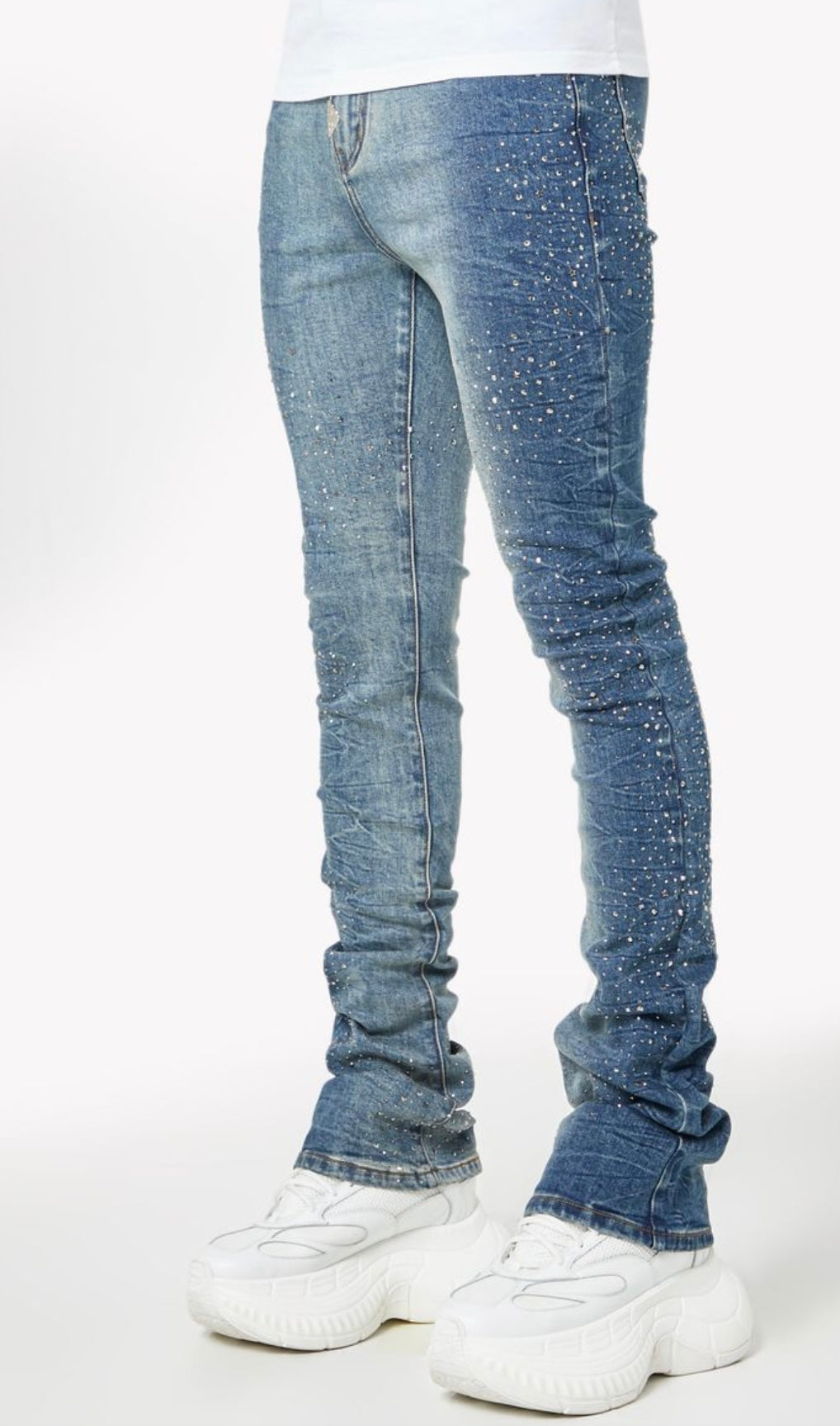 Acid Blue Starry Sky Denim
