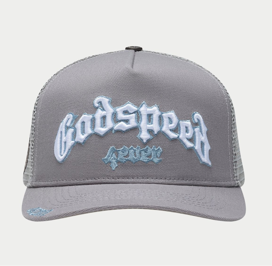 GodSpeed FOREVER TRUCKER HAT (Cool Grey)