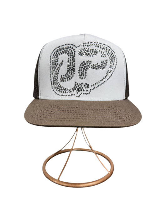 OP HAT BROWN AND WHITE