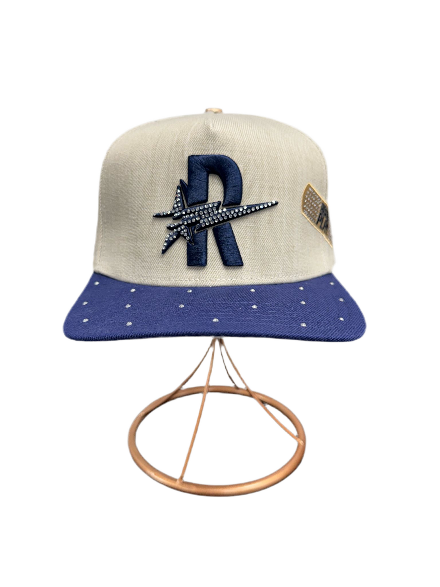TAN X NVY SNAPBACK