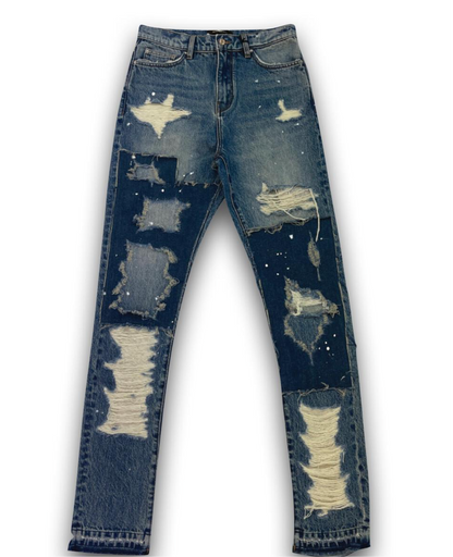 Dead Than Cool Indigo Patch Repair Jean