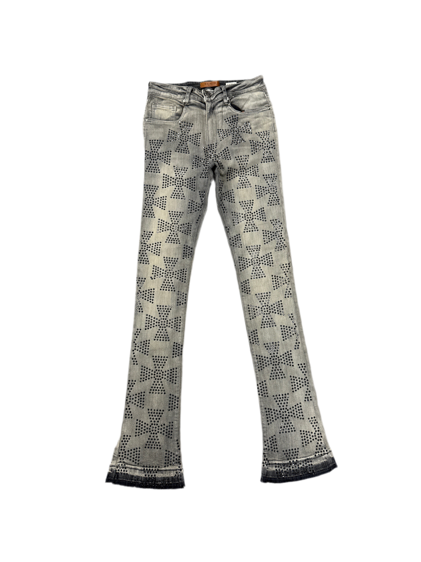 WAIME STACKED FIT JEANS cream