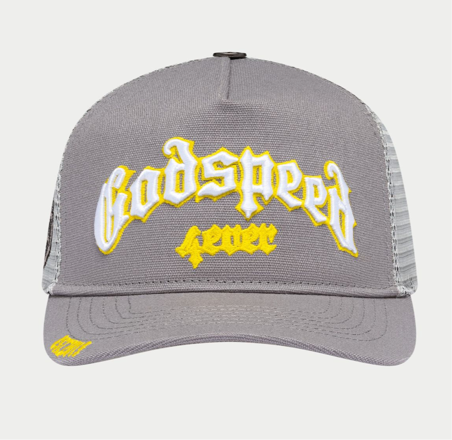 GODSPEED GS Forever Trucker Hat (Grey/Yellow)