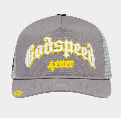 GODSPEED GS Forever Trucker Hat (Grey/Yellow)