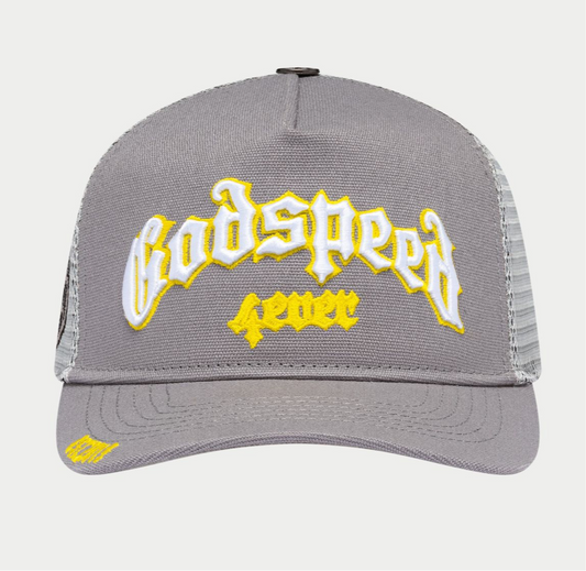 GODSPEED GS Forever Trucker Hat (Grey/Yellow)