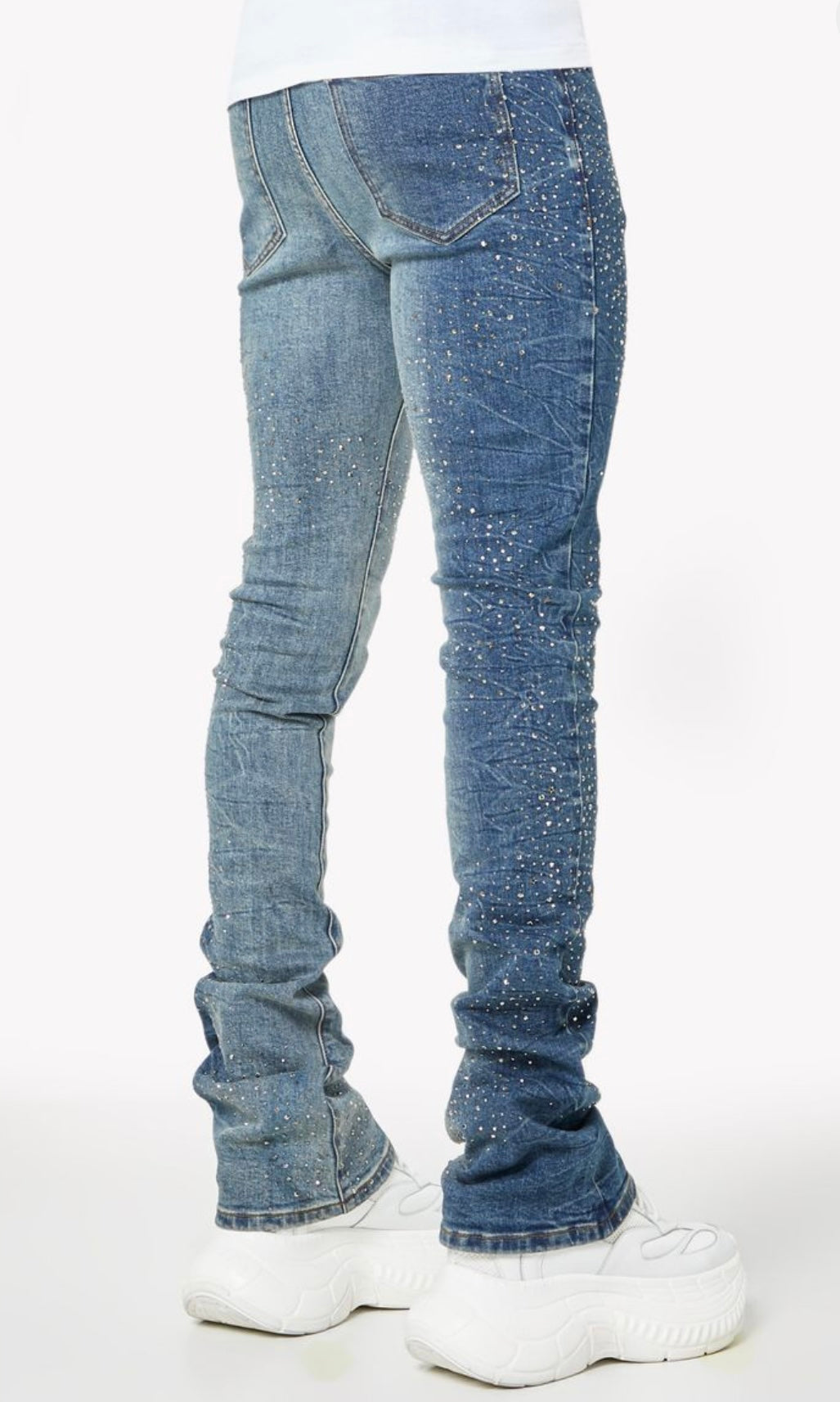 Acid Blue Starry Sky Denim