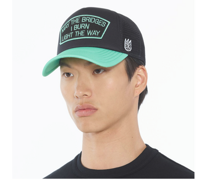 CULT "MAY THE BRIDGES I BURN" MESH BACK TRUCKER HAT