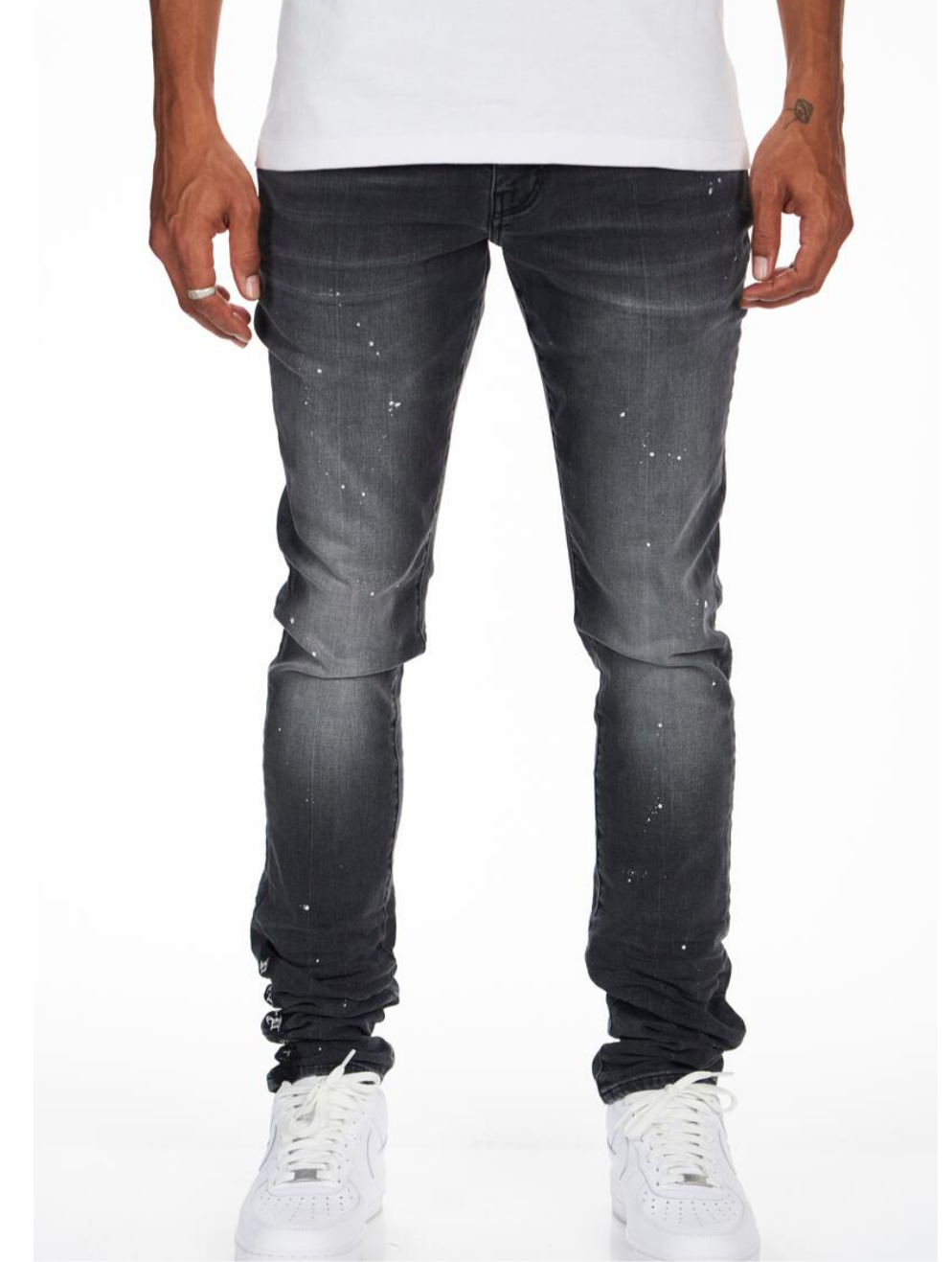 Dead Than Cool Dark Grey Paint Splatter