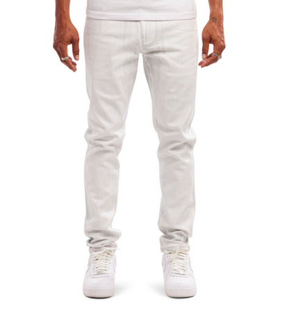 Dead Than Cool White Foil Jean