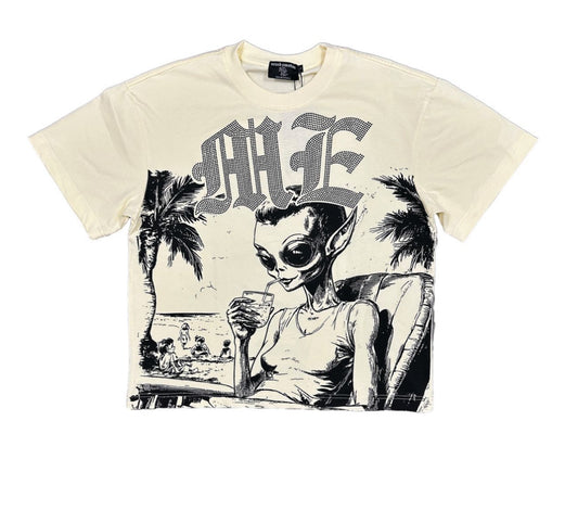 Mixed Emotion “Beach Rhinestone Tee”