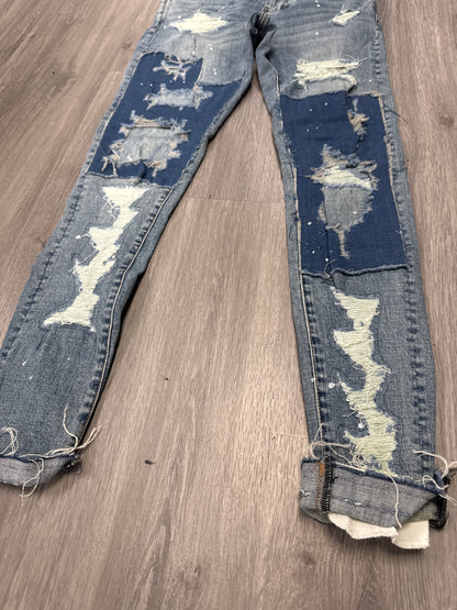 Dead Than Cool Indigo Patch Repair Jean