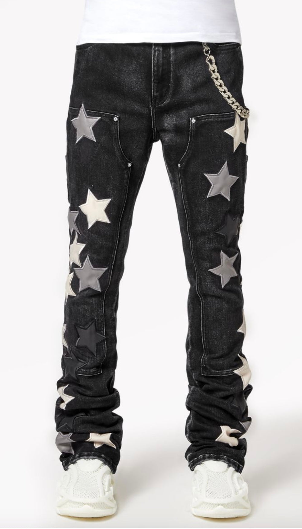 Obsidian Black Vintage Stars Denim