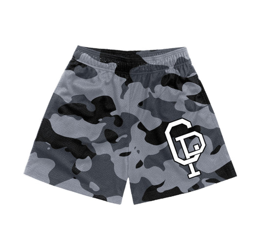 Crispy Gray Camo Shorts