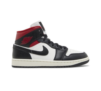 Air Jordan 1 Mid White Black Red