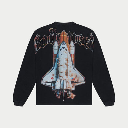 Godspeed Lift Off LS T-Shirt (Black Wash)