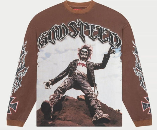 Godspeed Rocker Long Sleeve Shirt Brown Wash